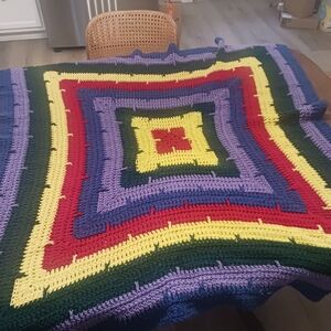 Colorful Crochet Blanket